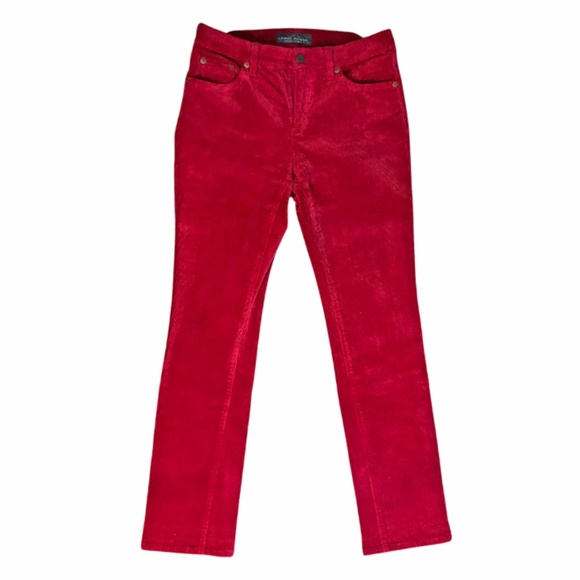 RALPH LAUREN Burgundy Red Corduroy Pants Size 2 - Picture 1 of 4